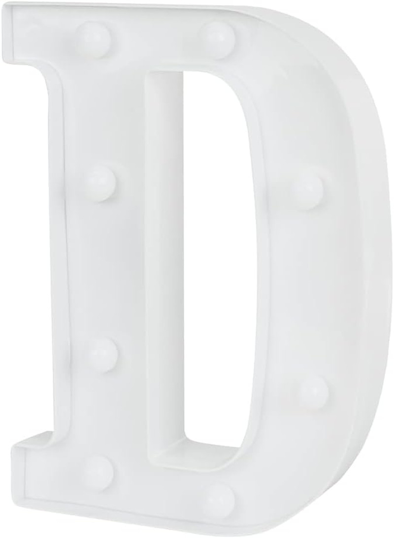 Restaurantware Illumify 6.3″ LED Light-Up Letter D for Events and Parties