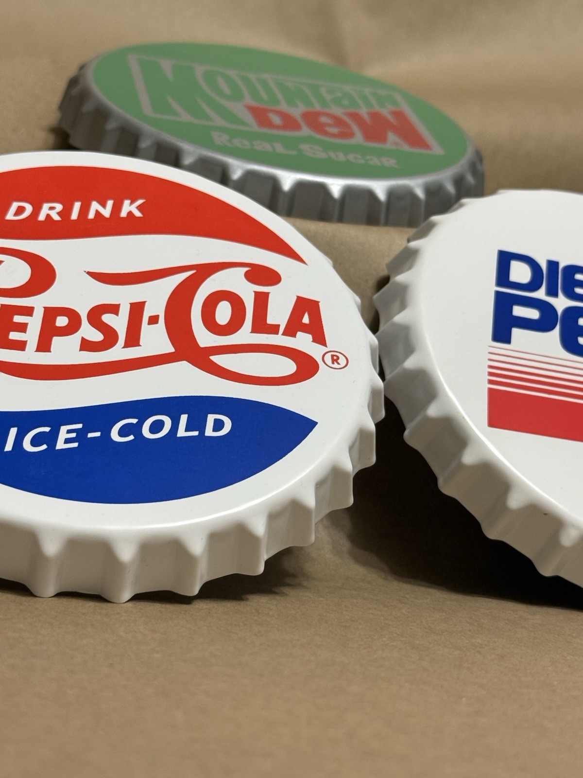 Pepsi, Mountain Dew, Diet Pepsi 3 New Metal Signs 5.5” • FREE SHIPPING‼️