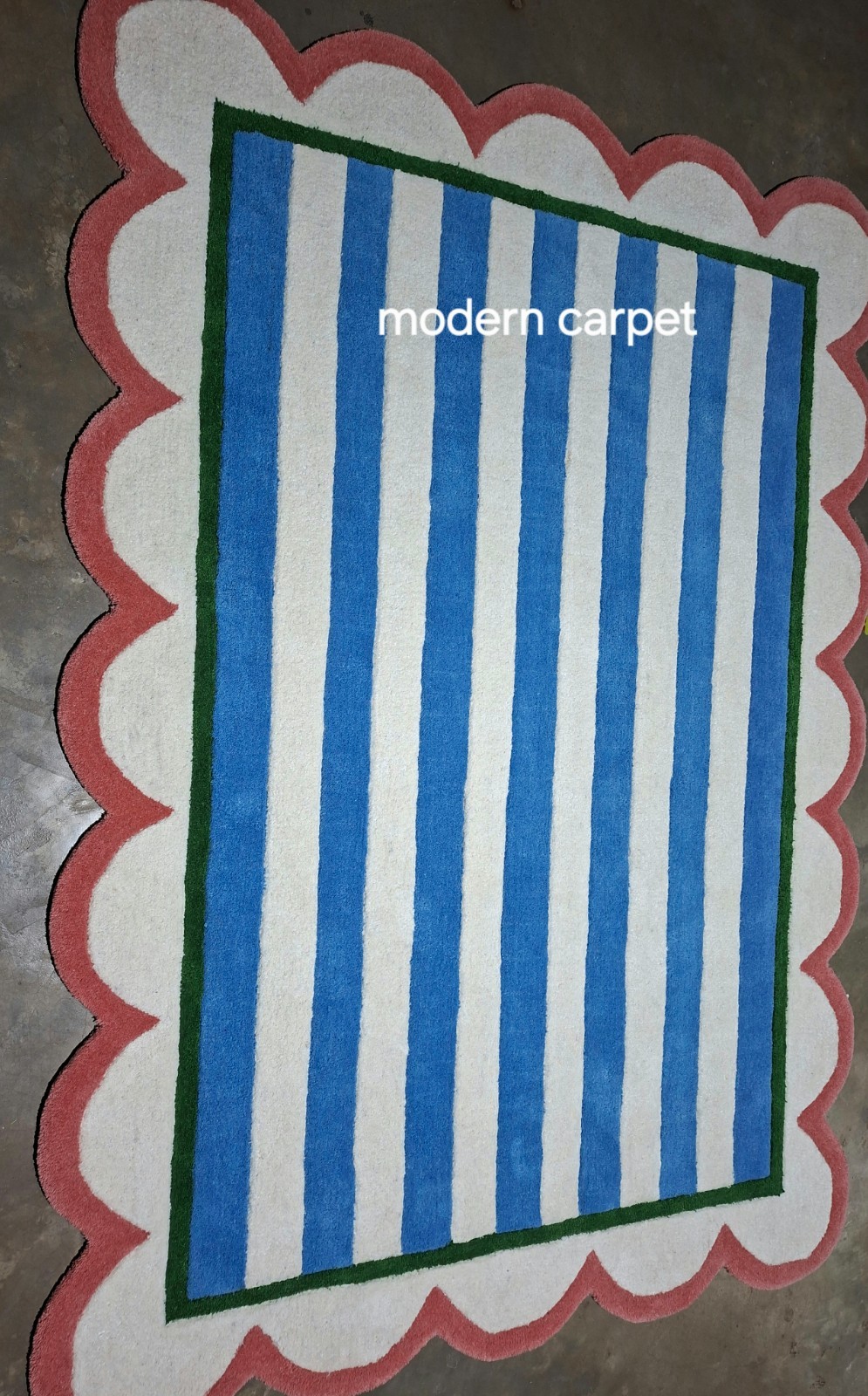 Striped Runner Rug, Long Hallway Rug, Modern Area Rug Bedroom Kitchen Runner Rug