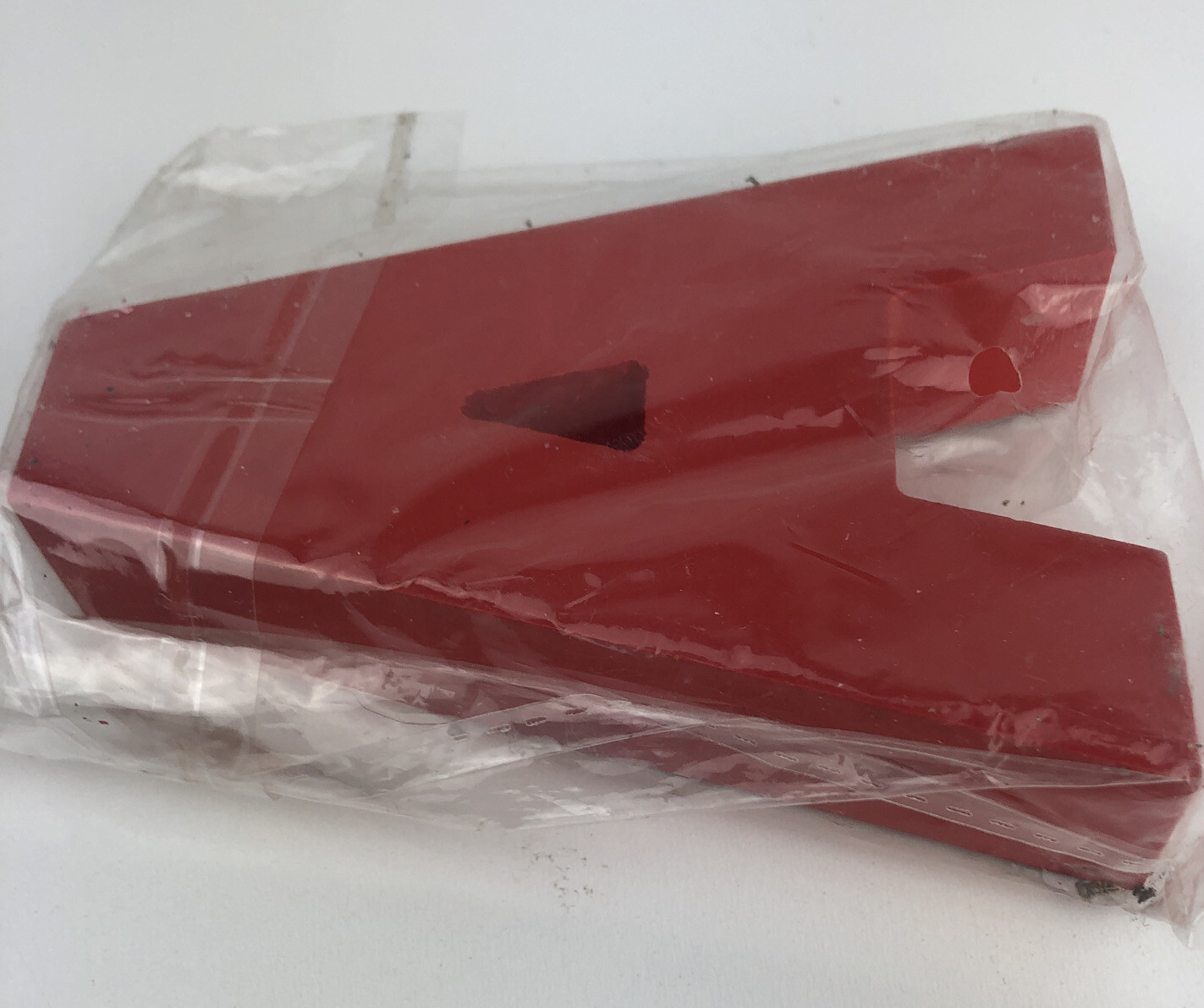 Plastic Block Letter “A” 4 1/2 Inches Tall New In Plastic