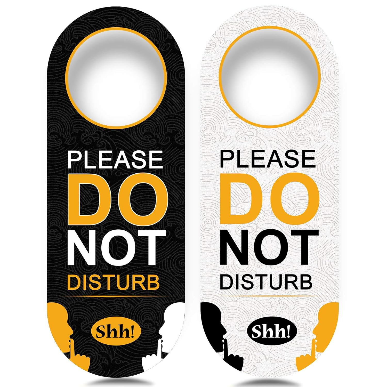 2 Pack Do Not Disturb Door Hanger Sign Funny, Meeting in Progress Door Sign Bla