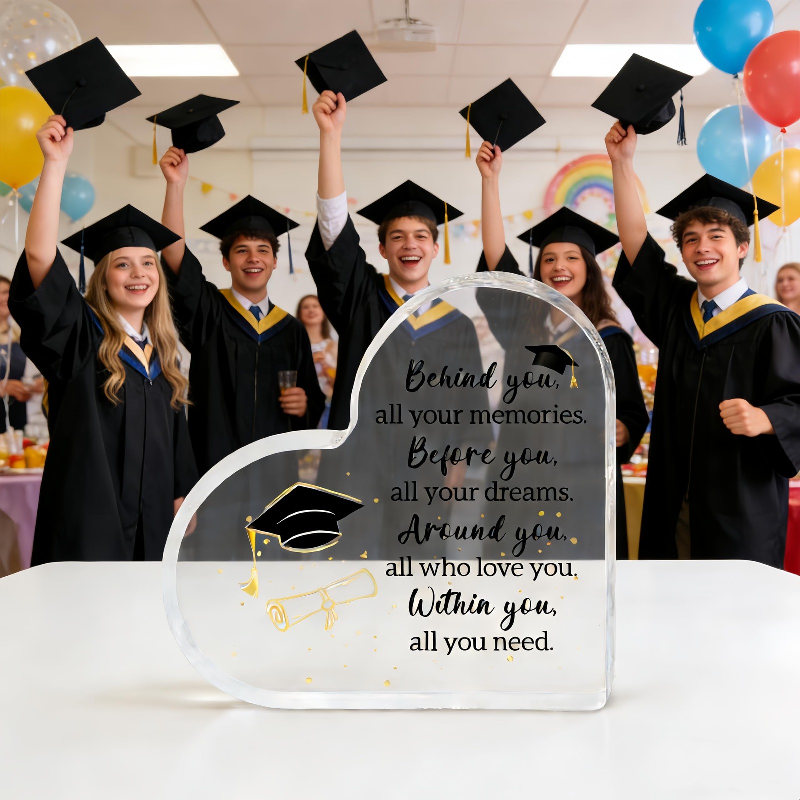 Graduation Gifts 2026 Acrylic Plaque Graduation Decorations Class of 2026 In…