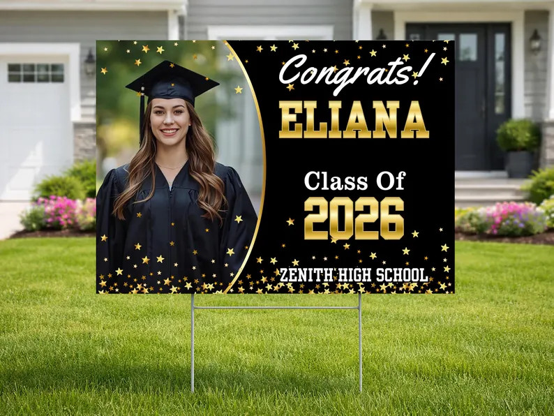 Personalized High School Graduation Yard Sign Custom Senior Class