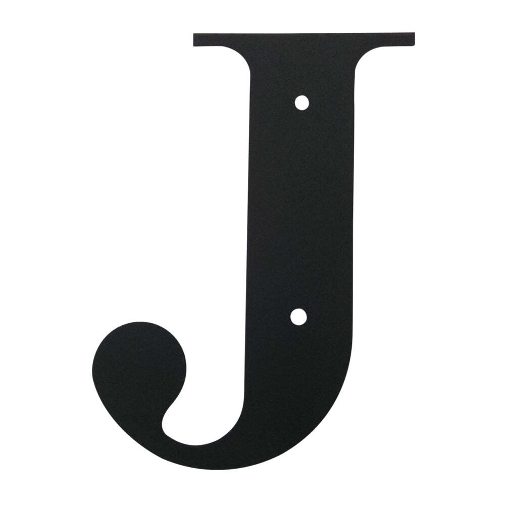 Wrought Iron Letter J Medium 12″ (Made in USA)