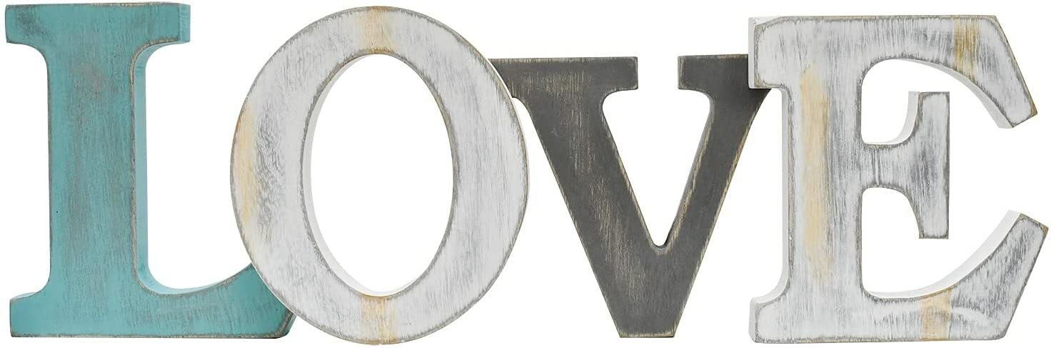 Rustic Wood Letters Sign Free Standing Table Top Sign Wall Mounted Letters Decor