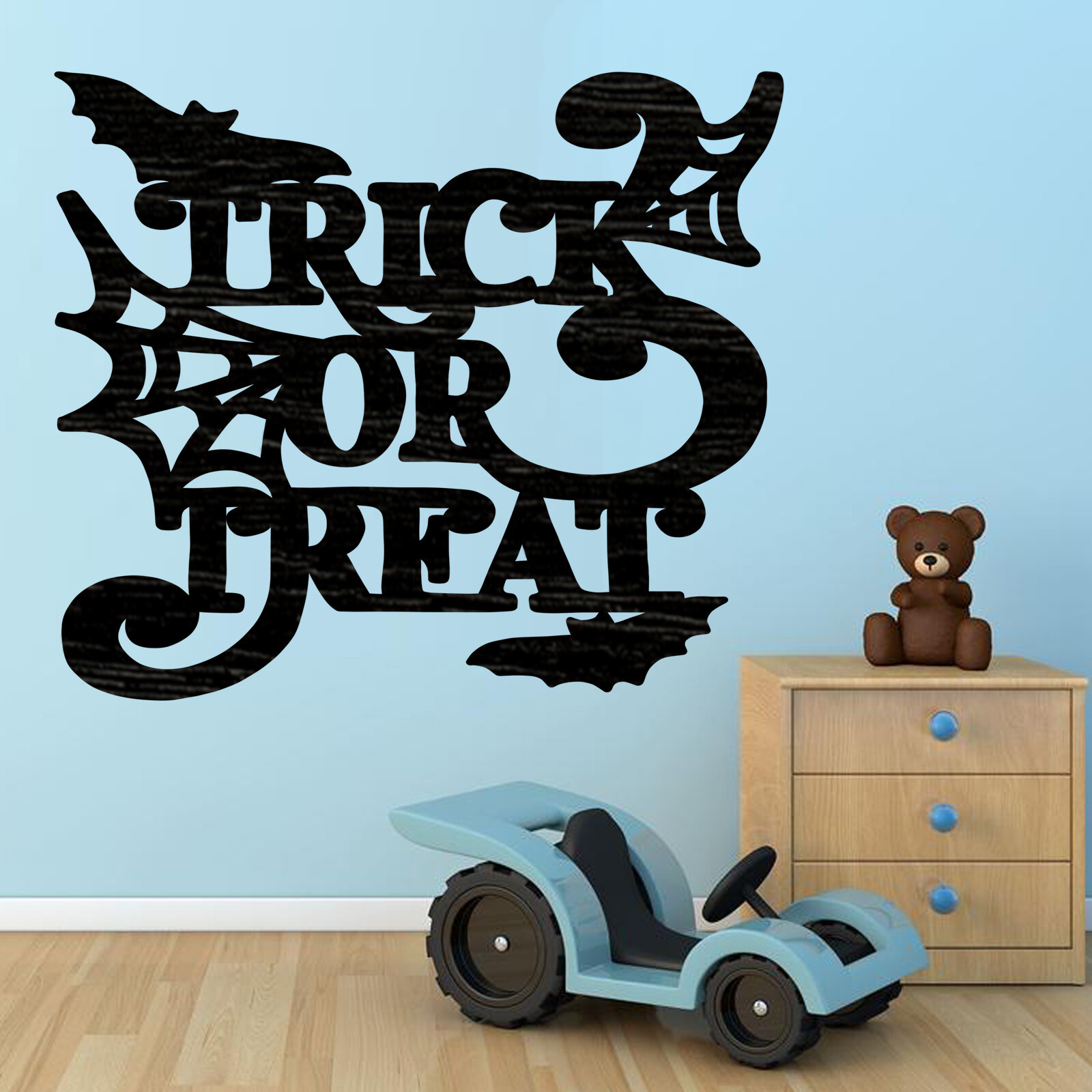 Trick or Treat cut out, Wood plaque sign,wood Crafts,Craft supply, home decor