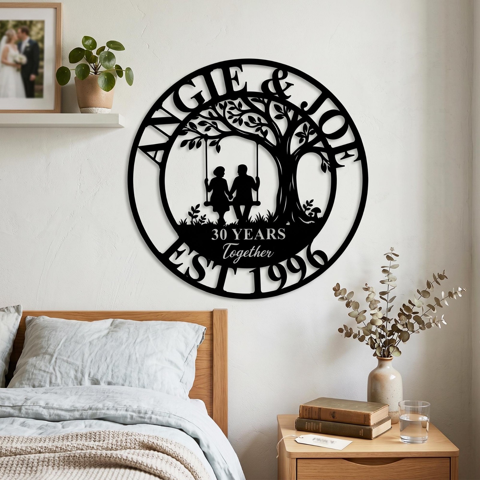Personalized Years Together Pearl Anniversary Metal Sign Gift