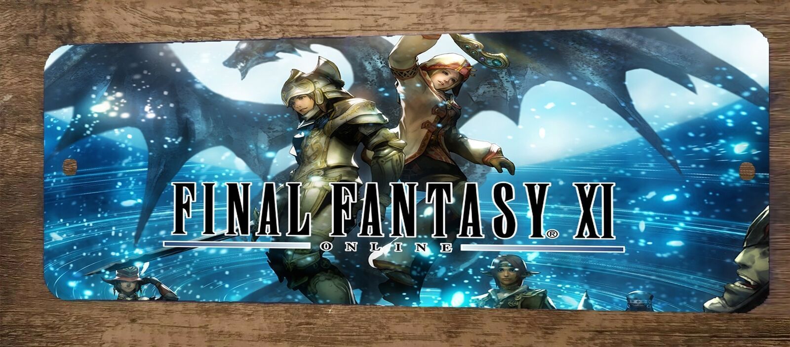 FFXI Final Fantasy 11 Online Video Game 4×12 Metal Wall Marquee Banner Sign