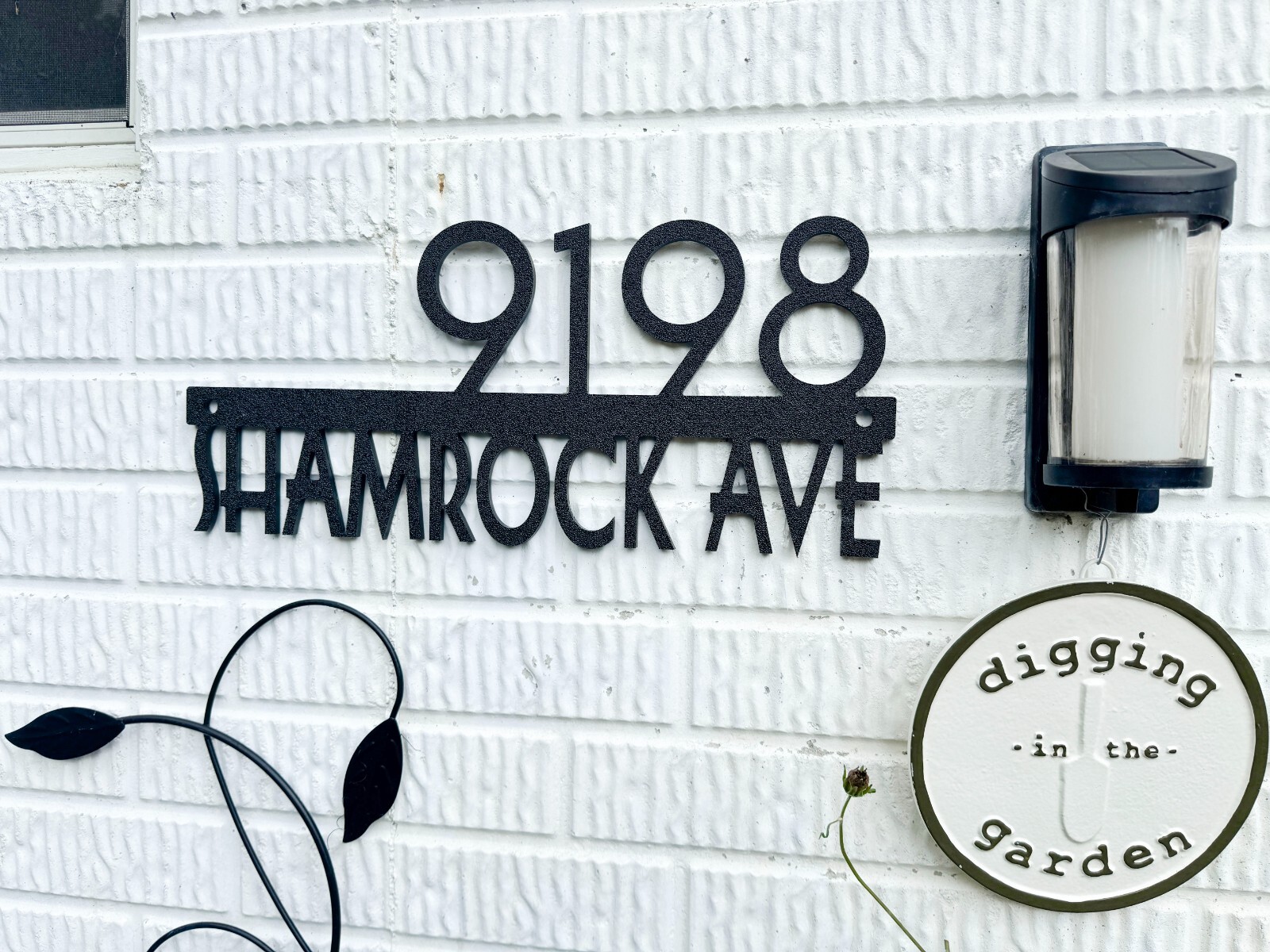Engraved Custom House Number Sign | HDPE Personalized Street Address