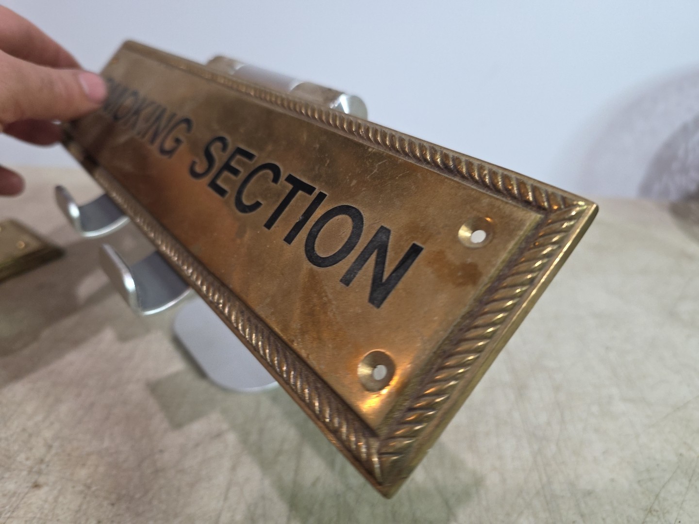 Solid Brass Door or Wall Sign Plaque 12″ X 3″ X 1/4″ PLAIN