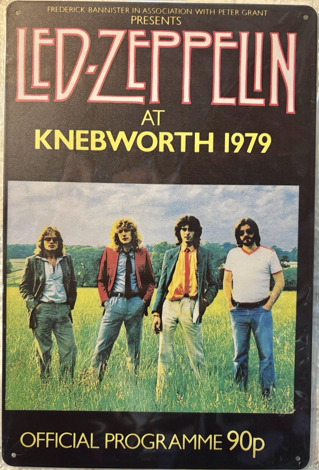 TIN SIGN 8×12 Led Zeppelin Heavy Metal Rock Roll Band England UK Concert DD14