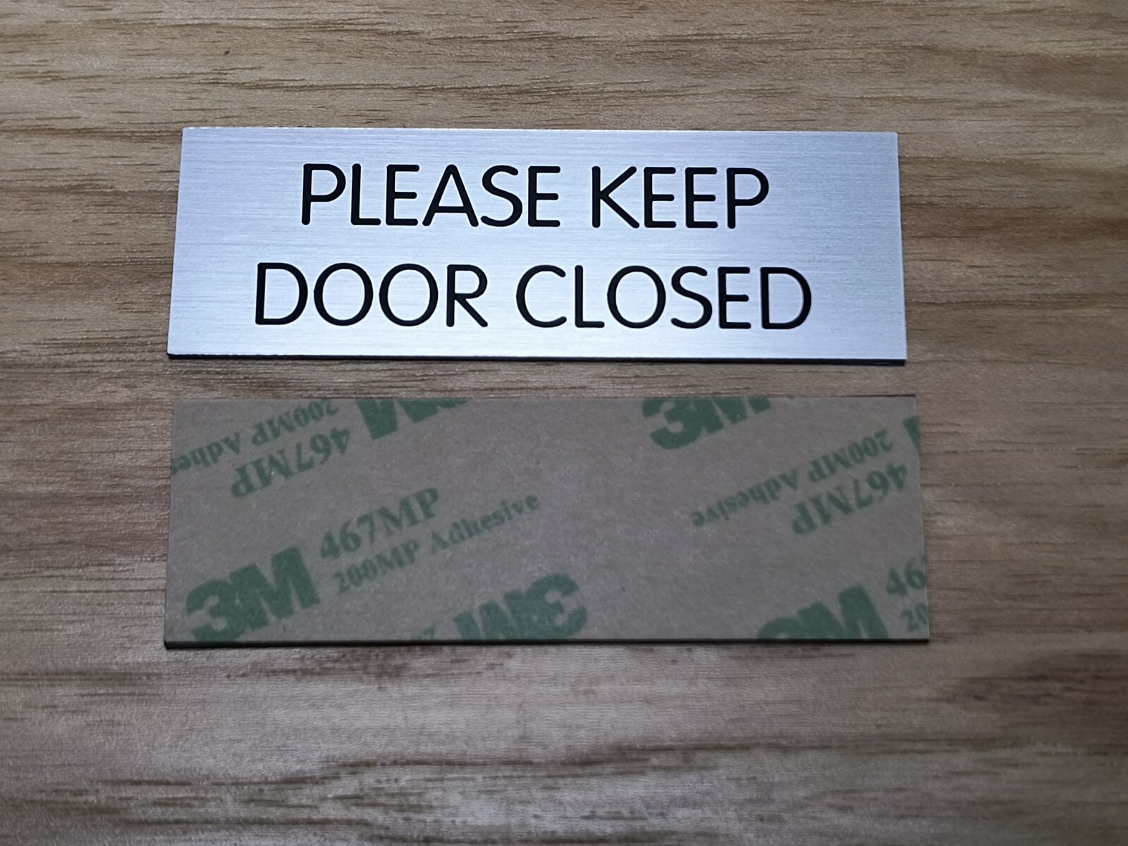 Custom Engraved 1″x3″ Plate w/ Adhesive Gold Silver Copper or Bronze Finish