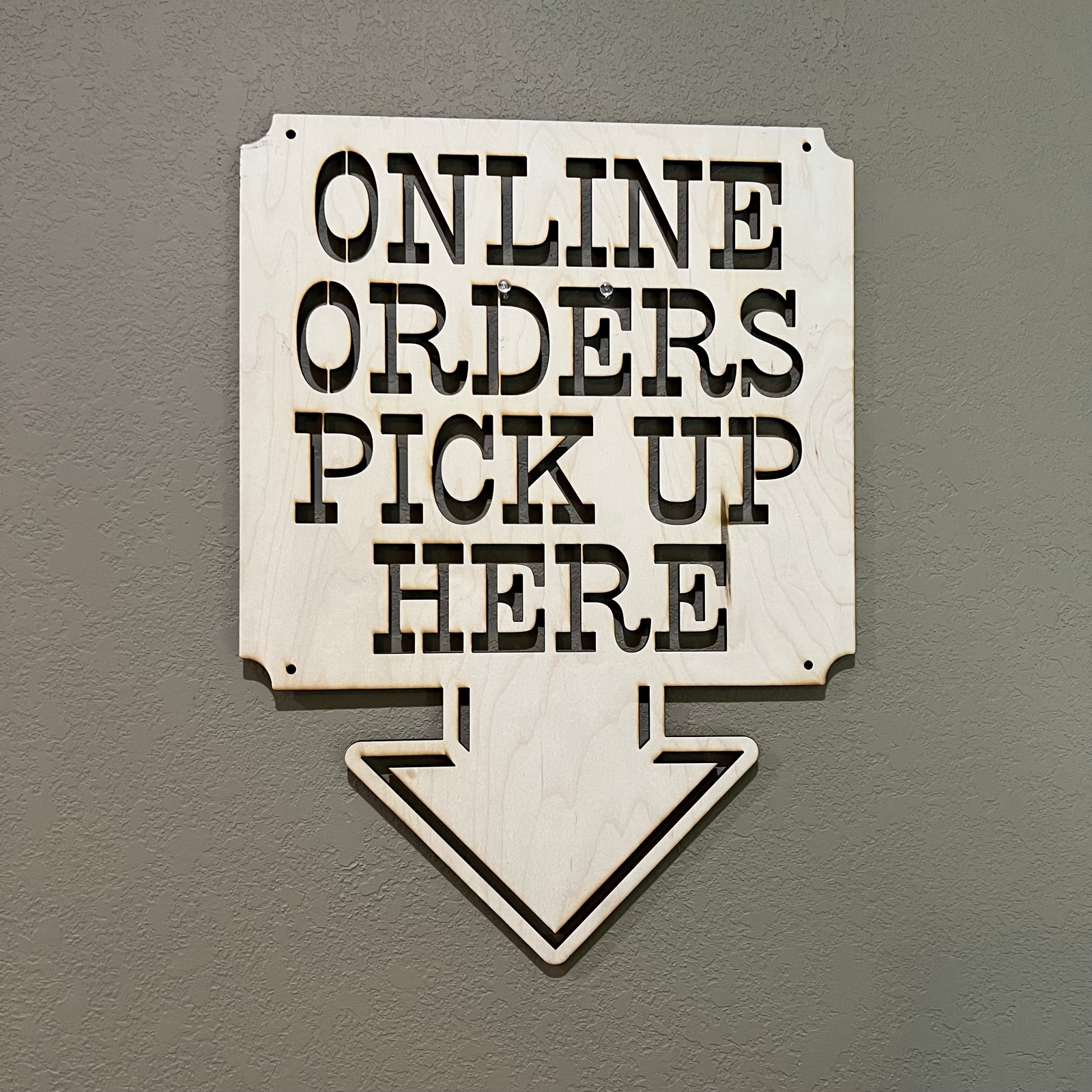 Online Orders Pick up Here 13×17 Sign