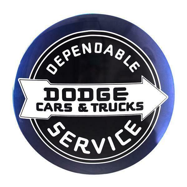 Dodge Cars & Trucks 15″ Round Dome Sign, Game Room Decor, Man Cave, Garage, Bar