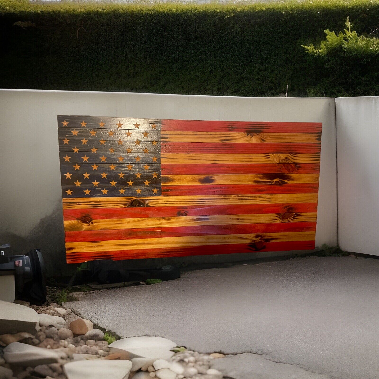 Wooden American Flag  24in x 16in | Rustic American Flag | Wood Wall Art 
