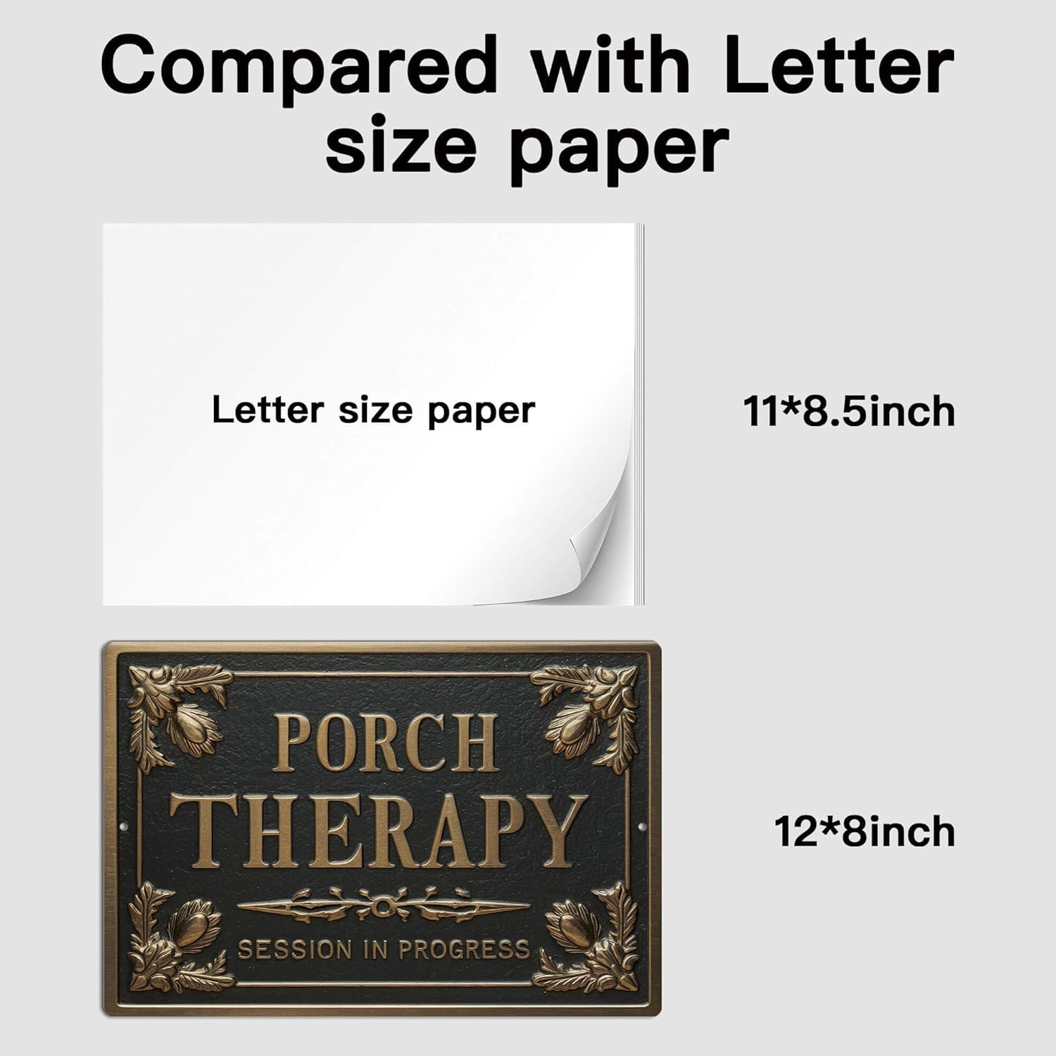 Porch Therapy Tin Sign Porch Therapy Session in Progress Wall Decor for Front Ba