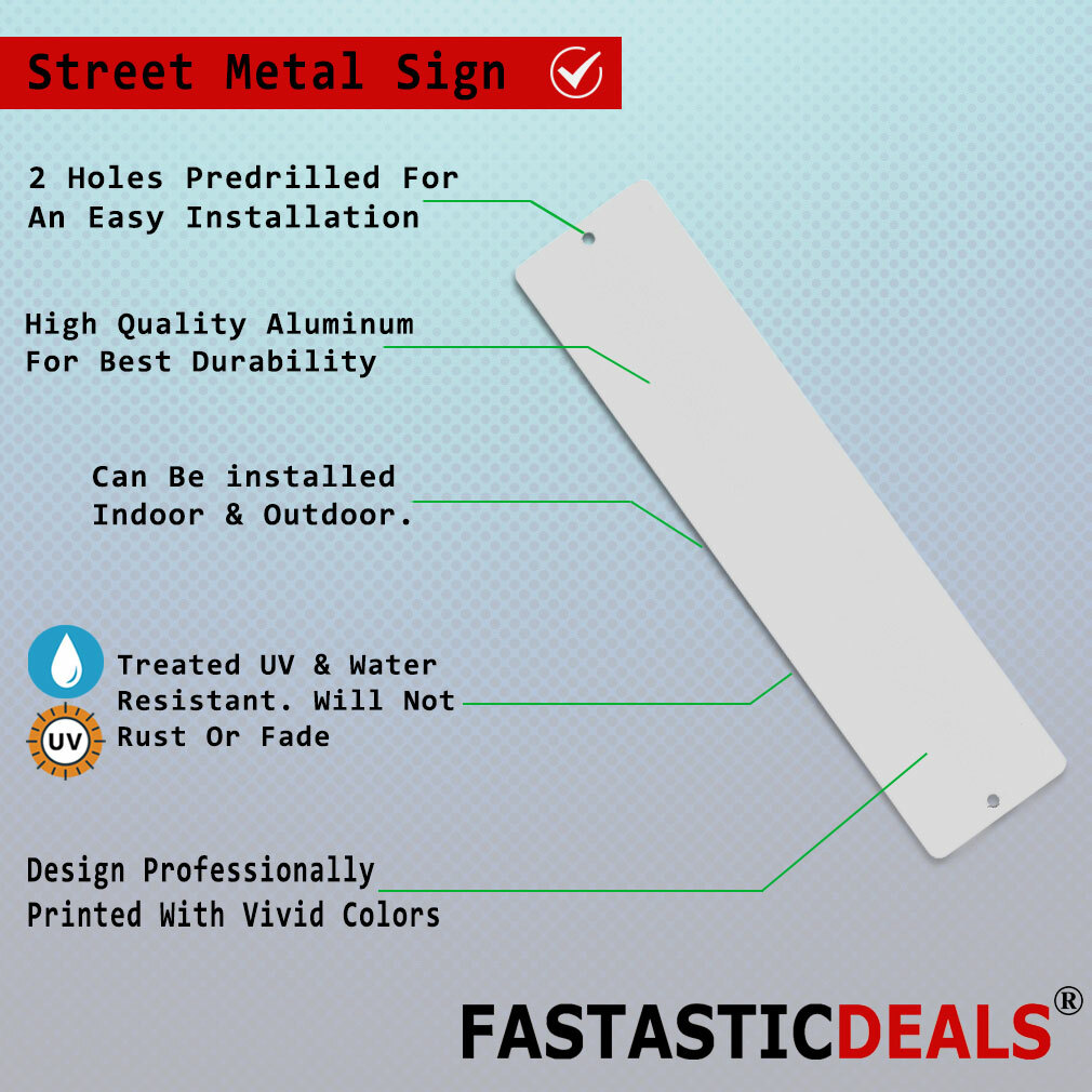 Aluminum Weatherproof Road Street Signs Slovak Rough Haired Pointer Dog Way