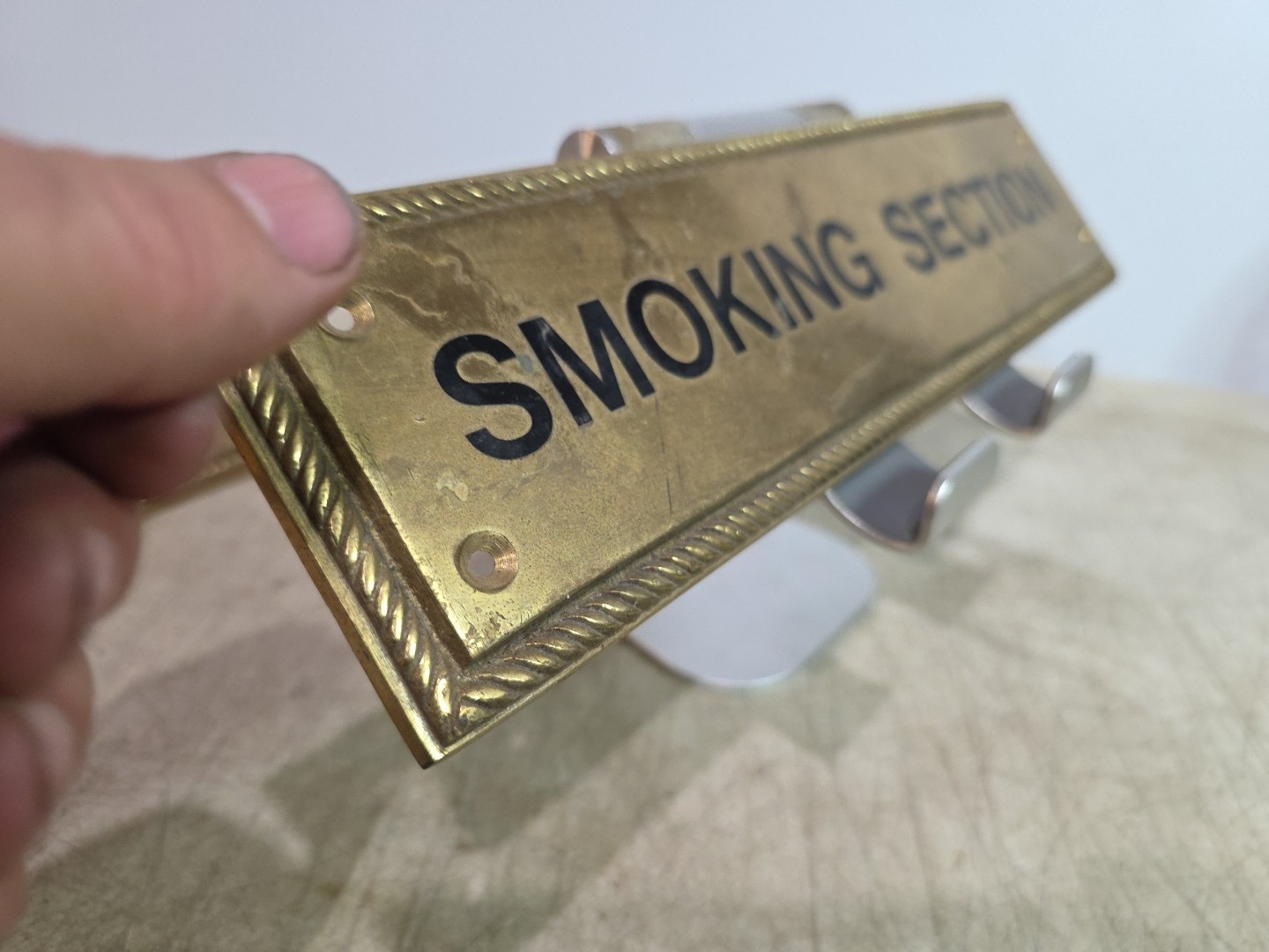 Solid Brass Door or Wall Sign Plaque 12″ X 3″ X 1/4″ PLAIN
