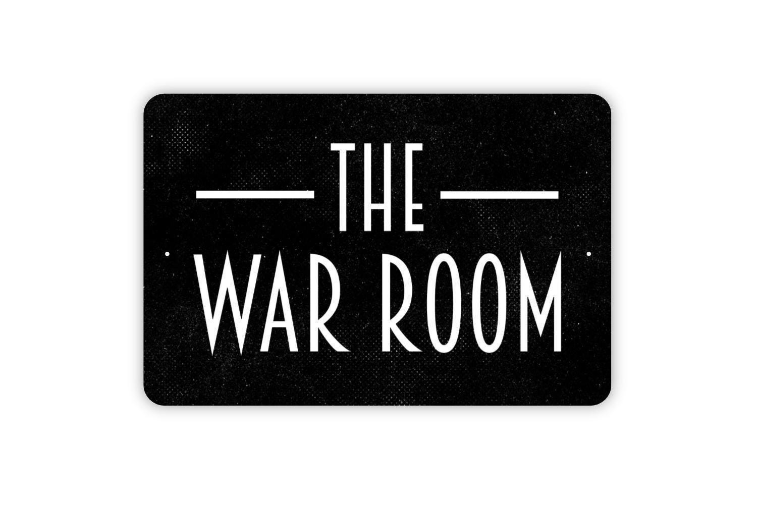 The War Room Sign Office Wall Decor | Strategy Room Sign | Metal Sign