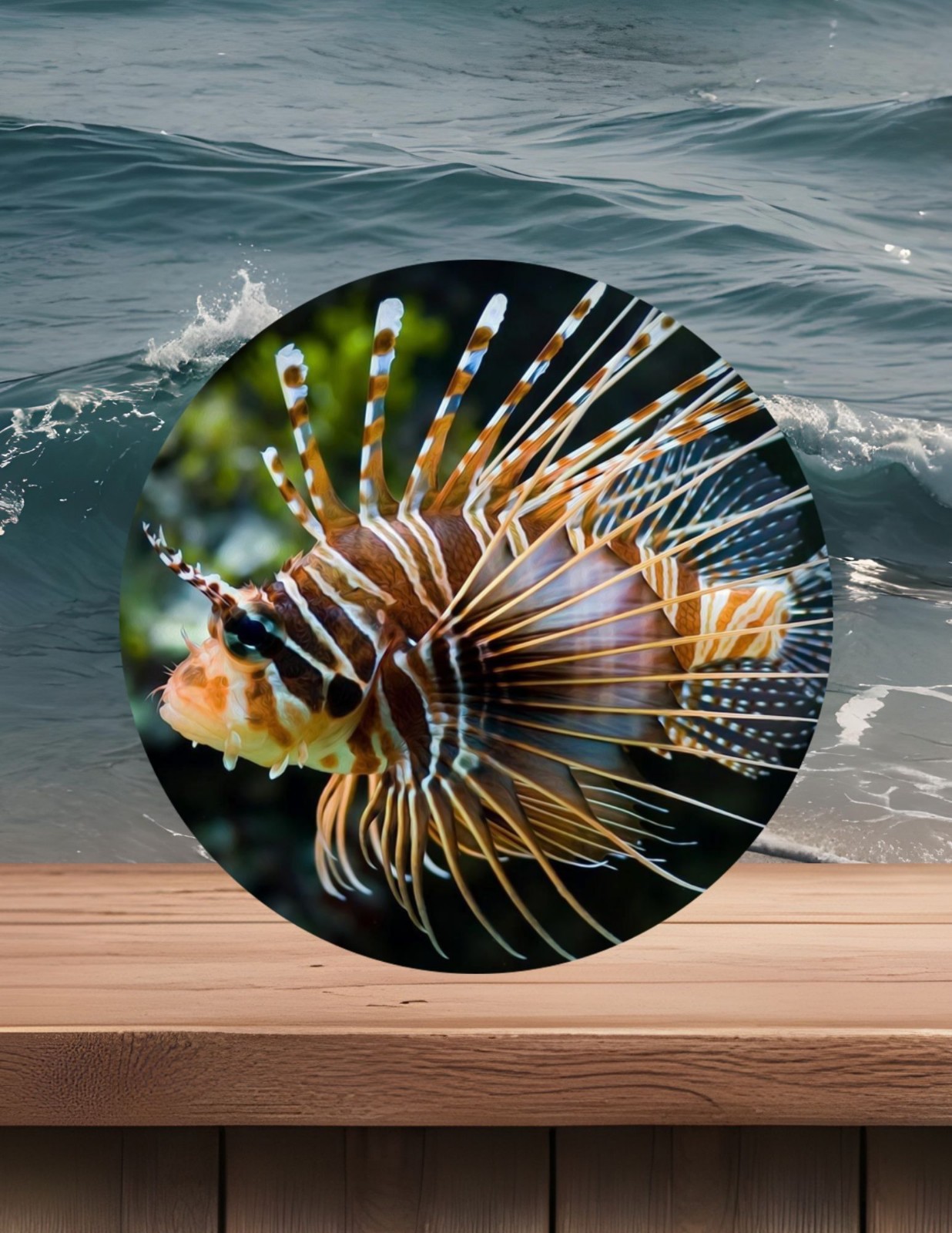 Ocean~ Fish~ 10 inch~ Metal~ Round ~Sign~ FREE shipping~ CHOICE~ Gifts