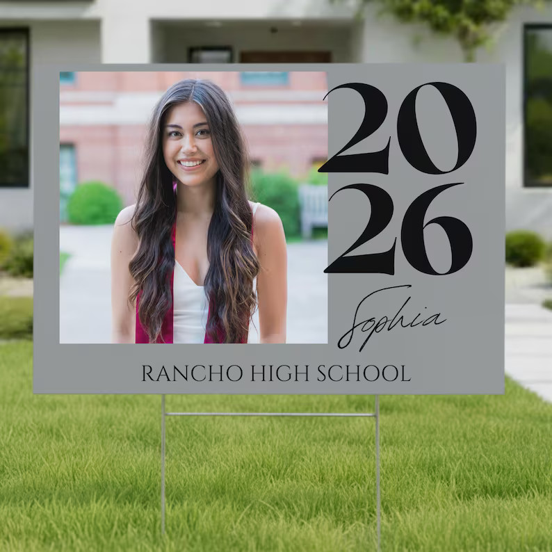 Personalized Graduation Yard Sign Custom Senior Class