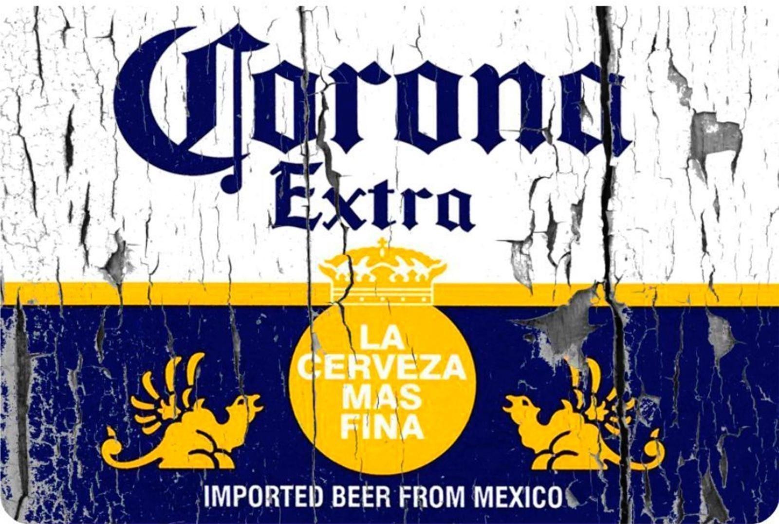 Corona Beer Sign Sticker Tiger Aluminum Sign 8×12 Inches Funny Vintage