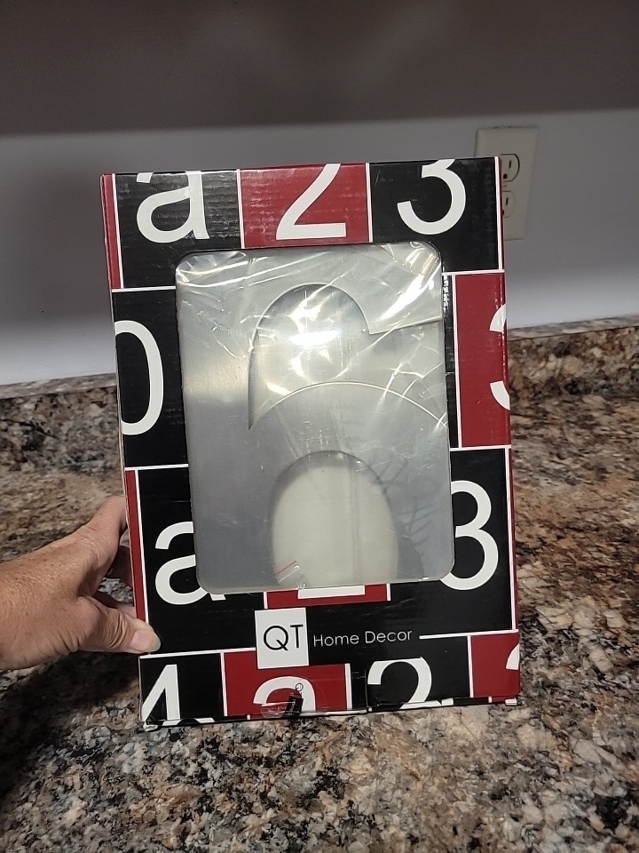 QT Home Decor 12” brushed Metal number 6 Modern, Floating, Water Proof, China
