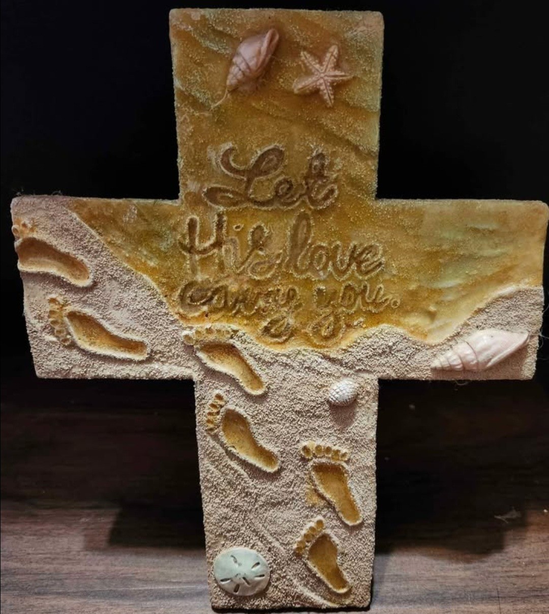 7″x1/2″x9″ Cross Wall Decor