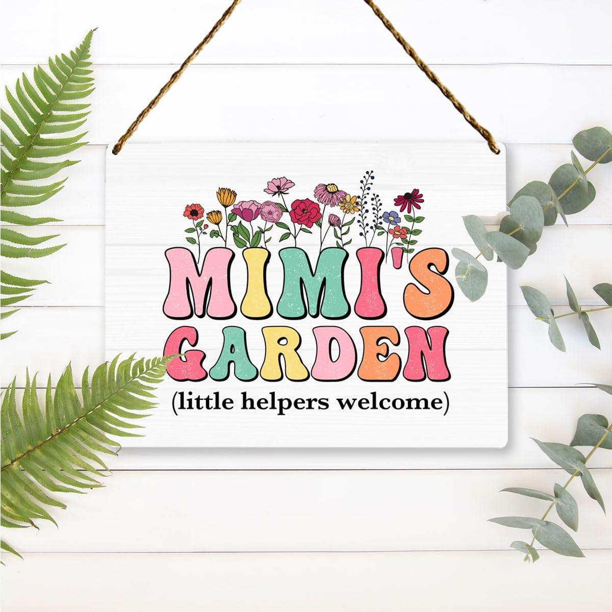 Mimi’S Garden Wooden Sign Decor, Indoor Decoration Hanging Signs 8X10 Inches, Ou