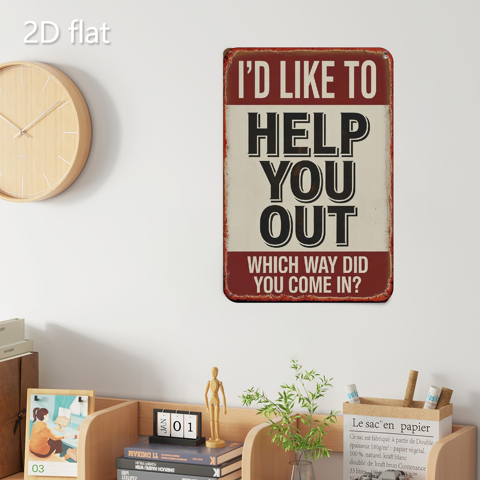 20.32*30.48 cm Metal Sign, Decorative Plaque, Wall Art