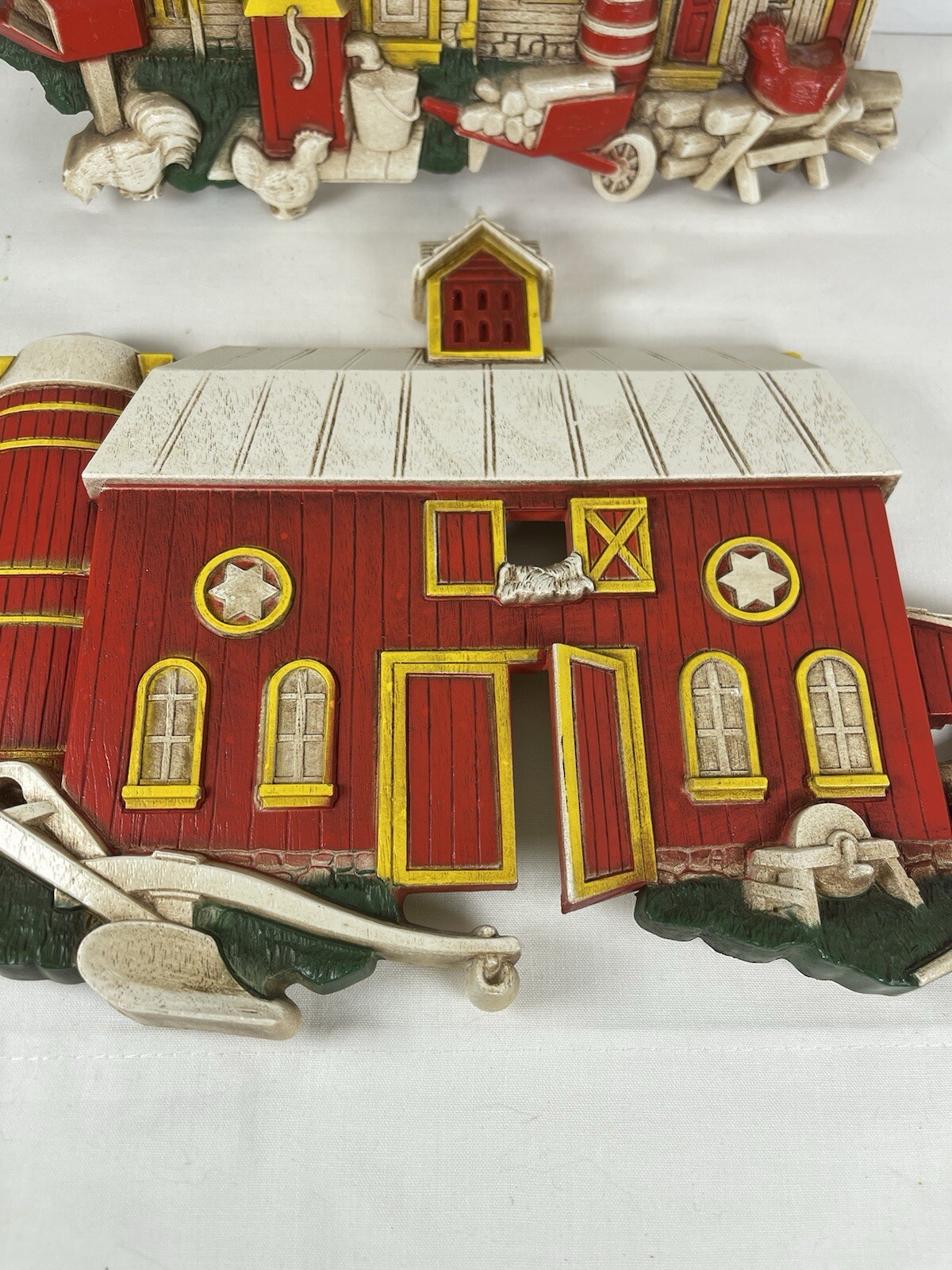 Homeco Plastic Farmhouse & Barn Wall Hangings-1975-VTG-rustic-3D Kitchen-A/B7369