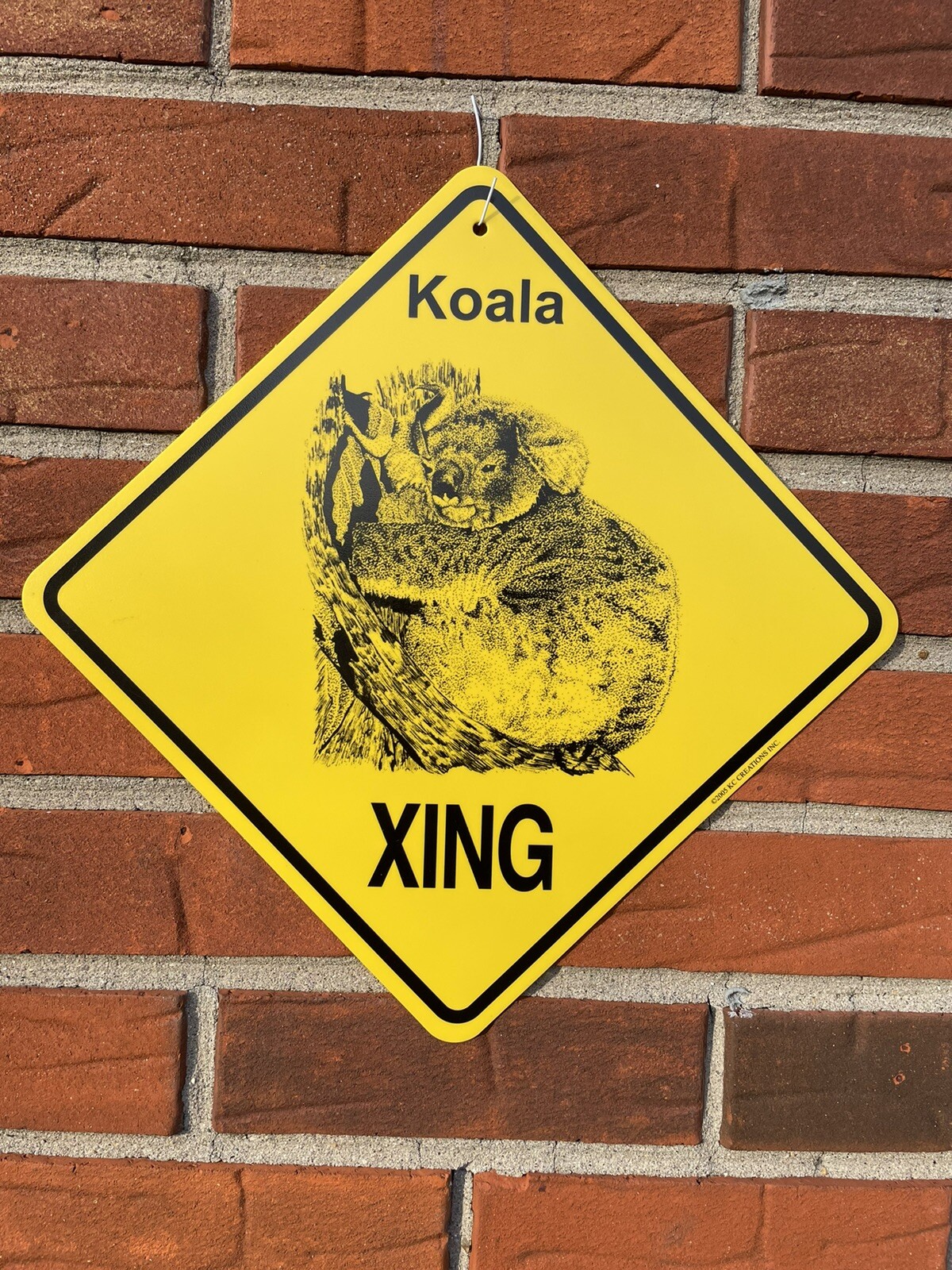 Koala Crossing Sign: ‘Koala XING’. NEW!! KC creations Jungle Australia
