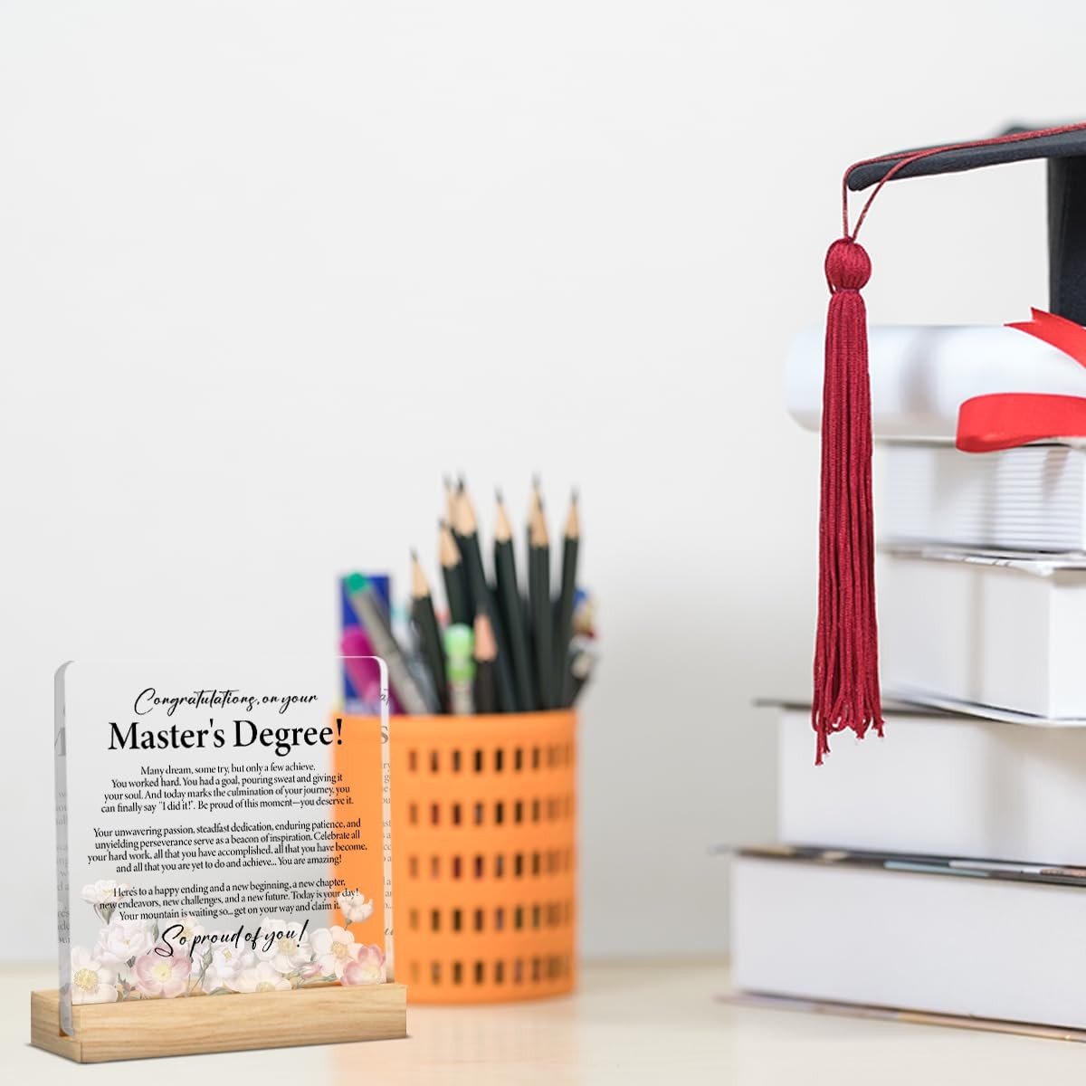 Masters Degree Graduation Gifts for Her Him Women Men Congrats Grad Sign for …