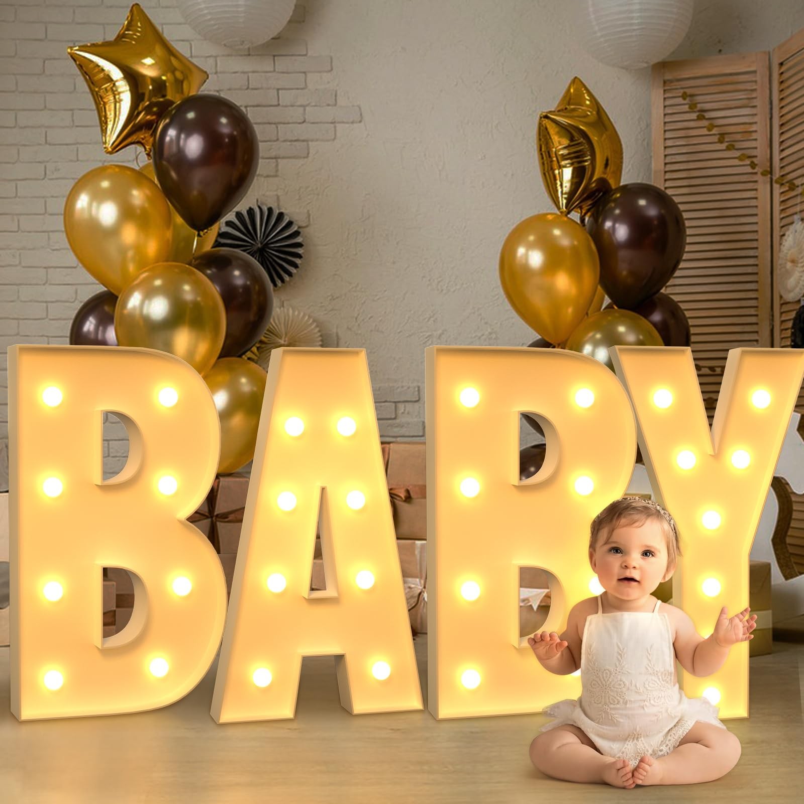 3Ft Light Up Letter A Balloon Marquee Party Decoration For Events