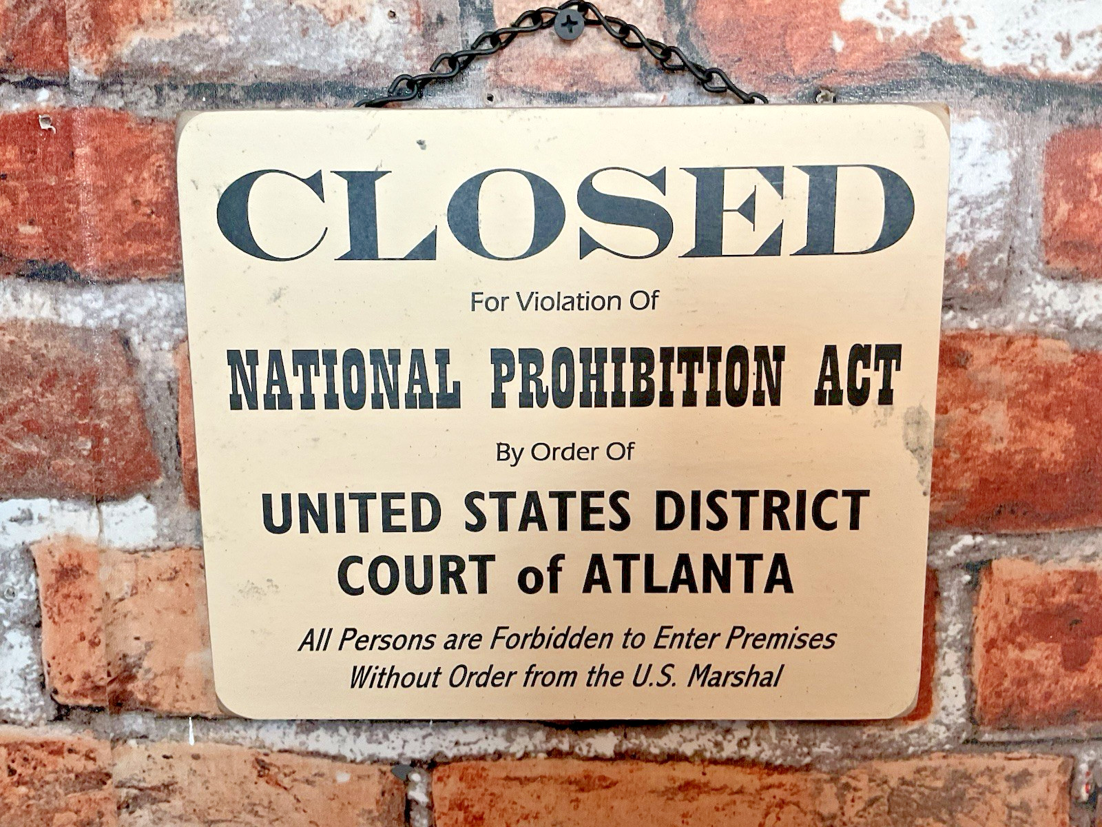 9″x7″ Wood Nostalgic “Closed for Violation of” Plague…Made in USA…Ships Free