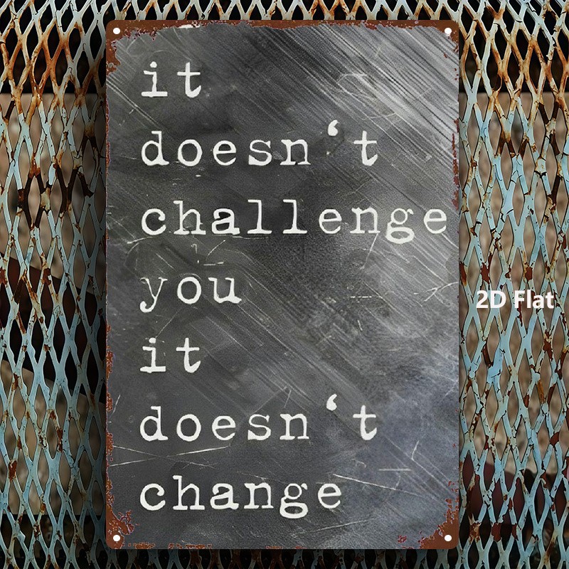 Metal Chalkboard Sign 8×12 Inches English Poster