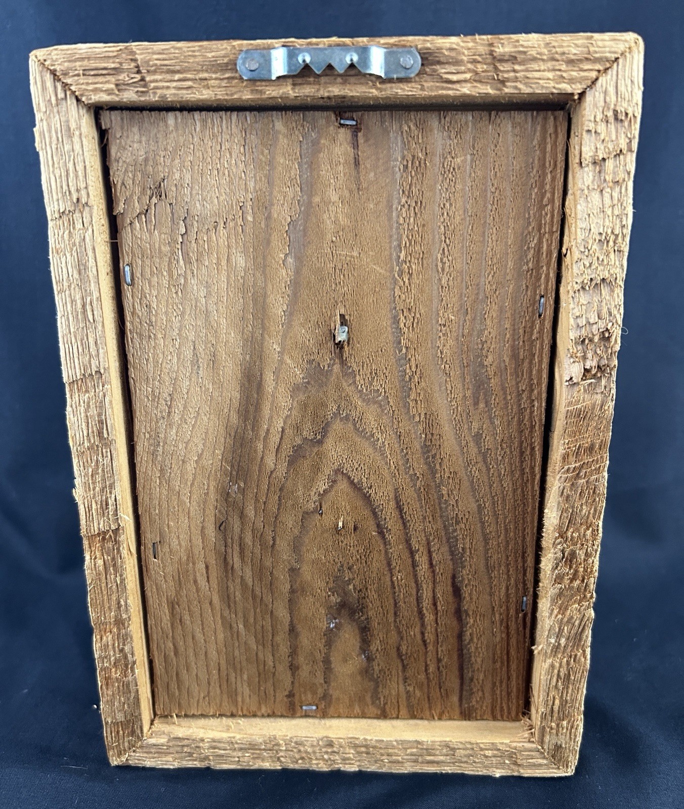 Rustic Wood Framed Copper Butterfly With Bible Verse, 8”
