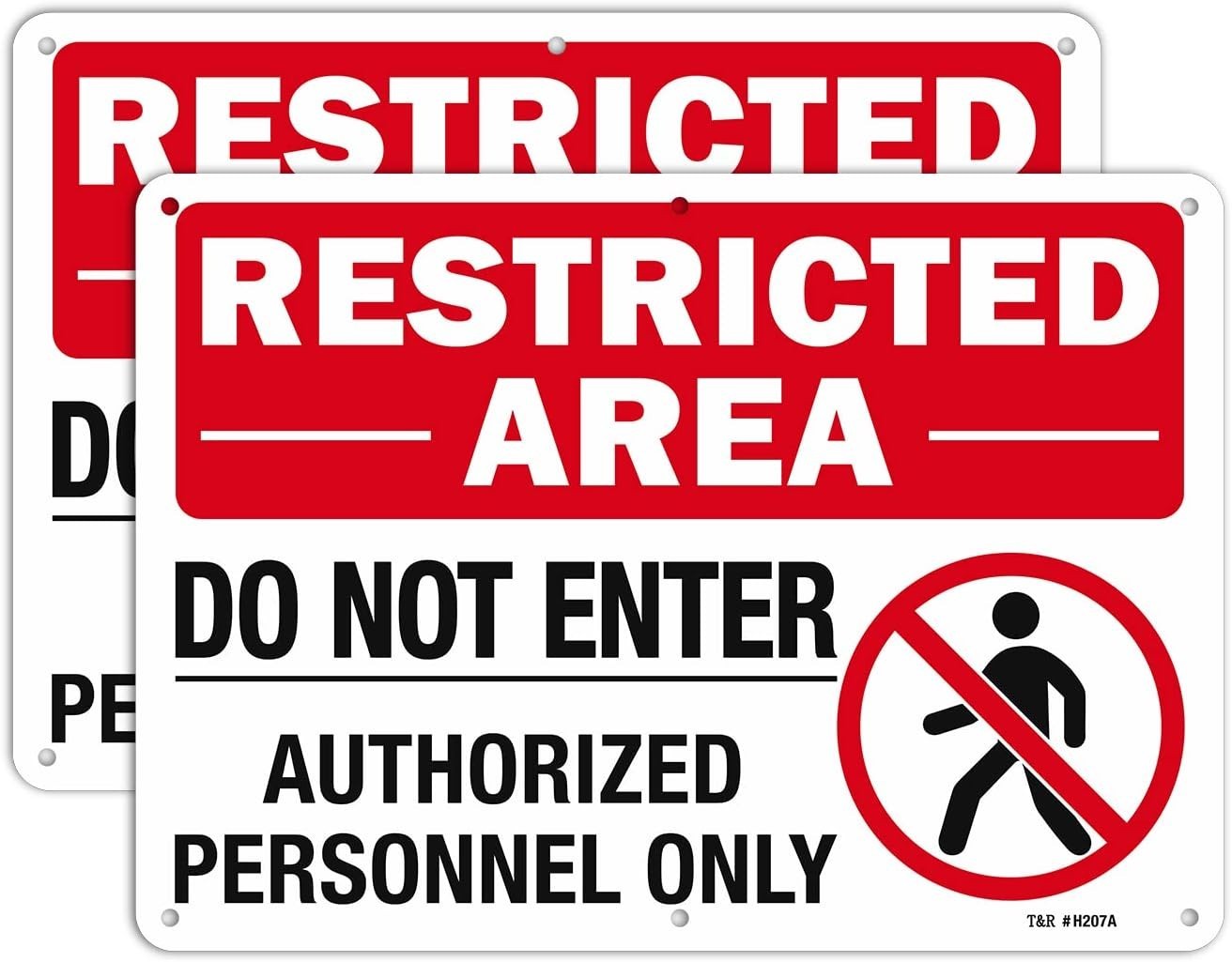 Waterproof Do Not Enter Sign, 2 Pack