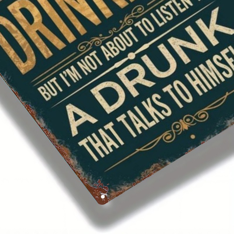 Metal Sign 8×12 Inches Humorous Iron Wall Decor