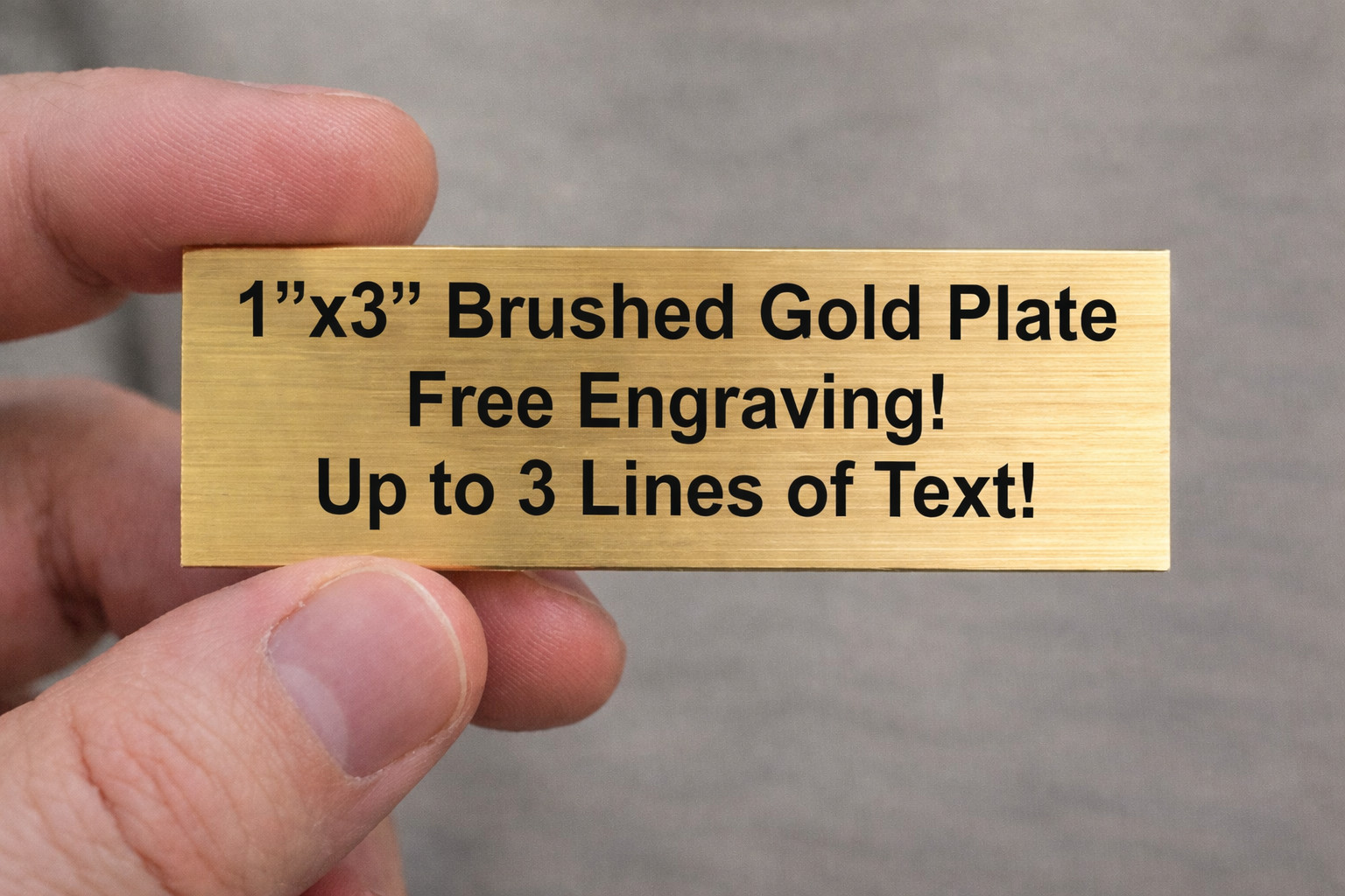 Custom Engraved 1×3 Tag + Adhesive | Sports Football Baseball Memorial Pets Name