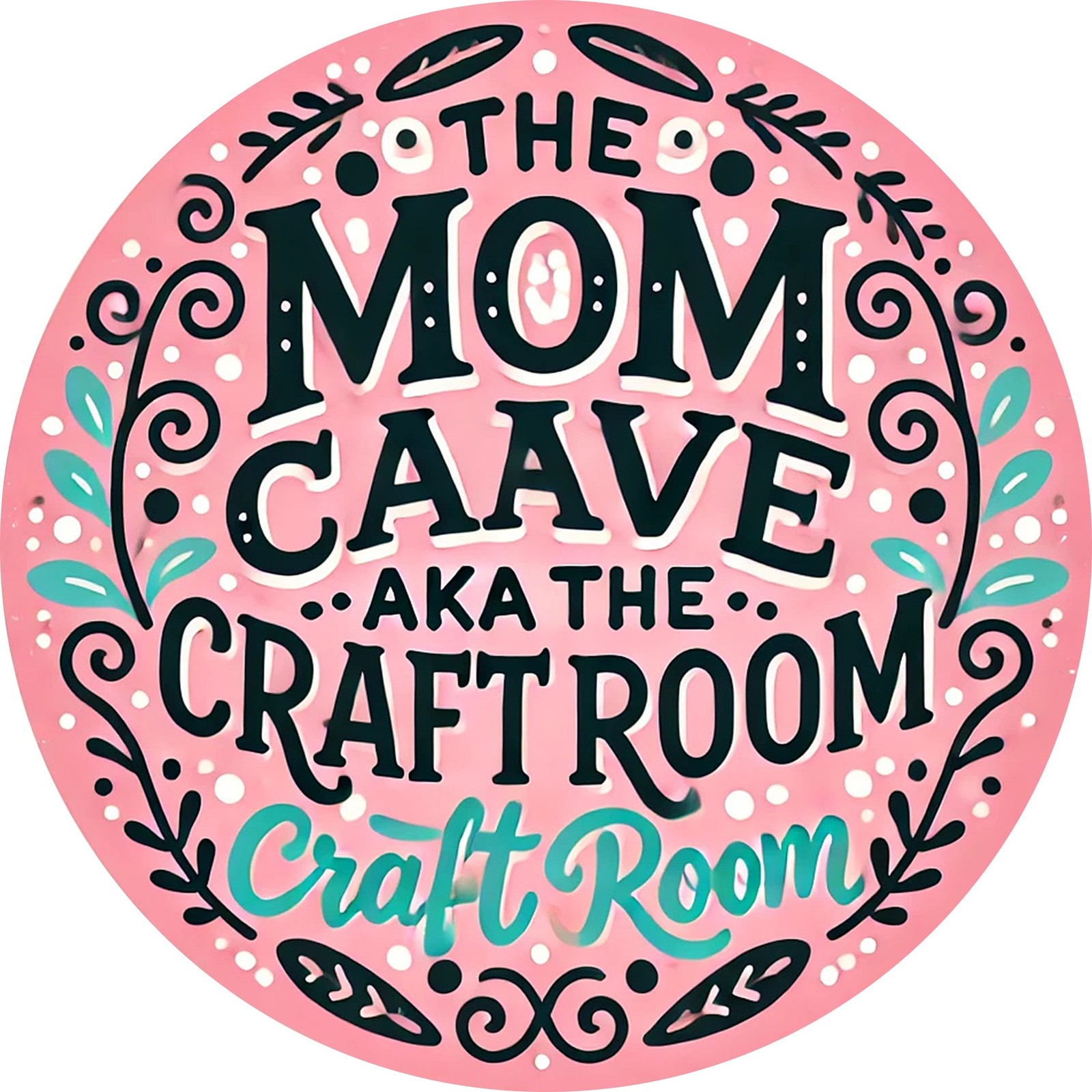 Tin Metal Signs 8×8 inches Vintage Style Metal Aluminum Wall Art Sign, “The Mom
