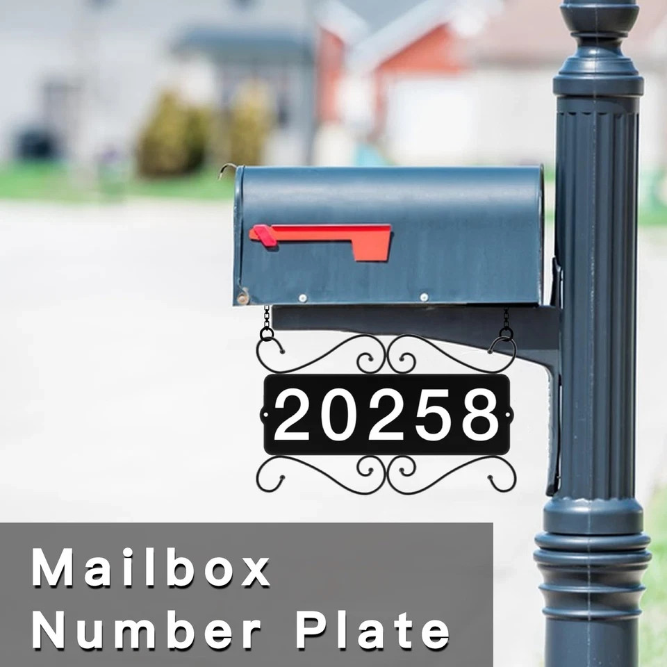 Metal Address Sign, Street House Numbers, Address Plaques for Houses, Horizon…