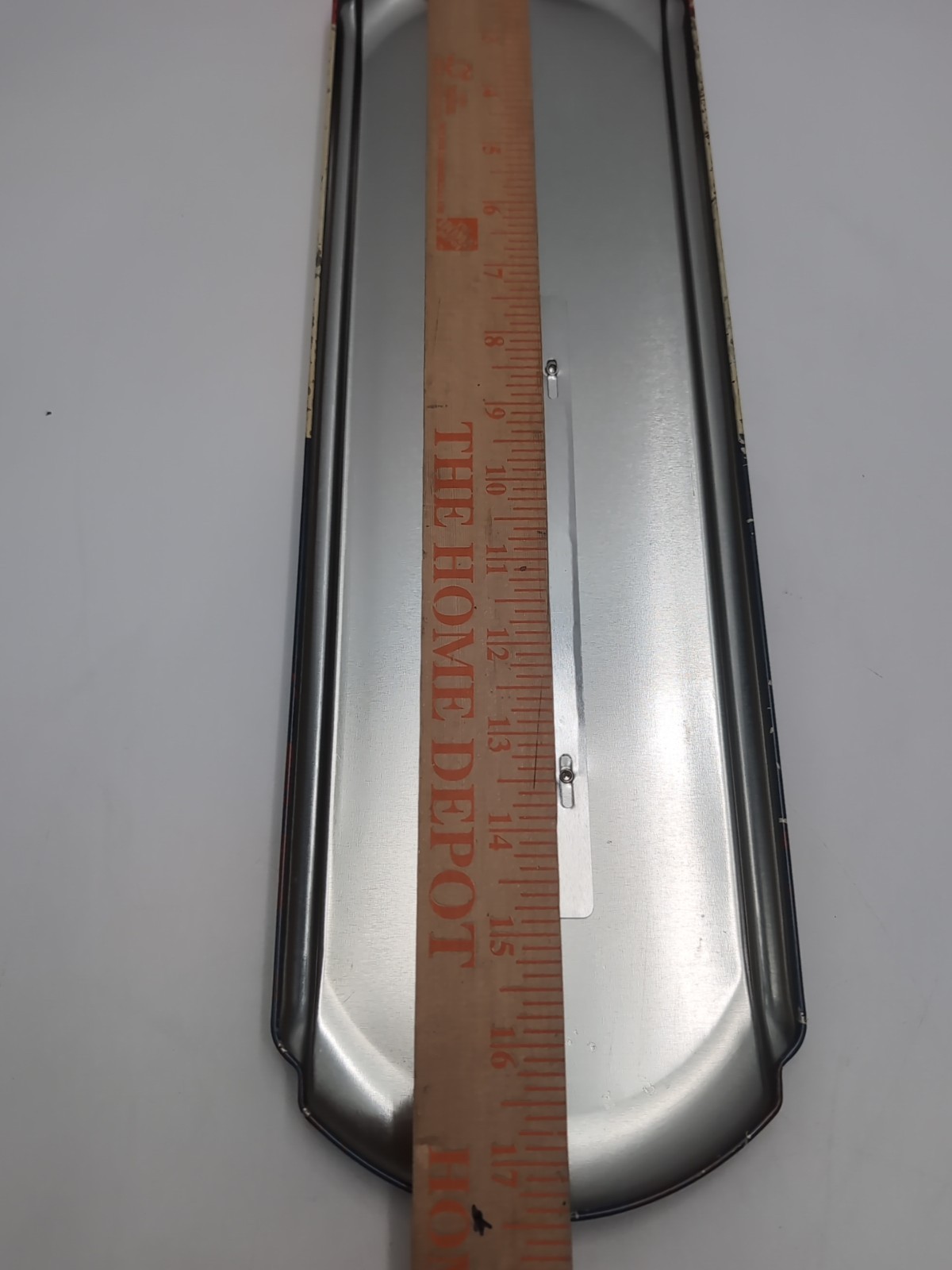 Nostalgic Tin Metal Wall Thermometer Standard Station 17.5″
