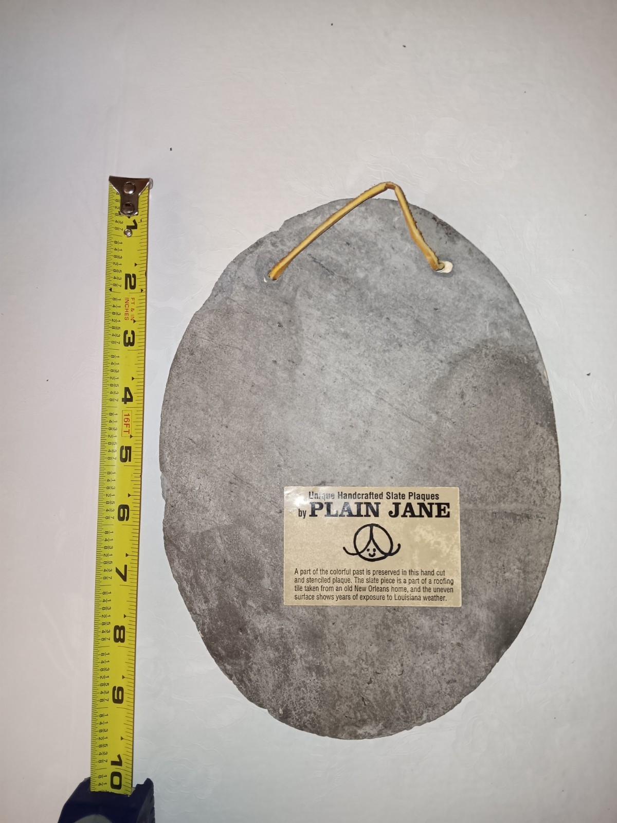 VTG Plain Jane Folk Art on Slate