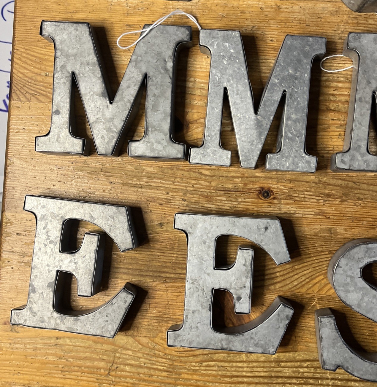 Metal Letter Lot 18 Free-Standing Table Wall Decorations Home Decor Industrial