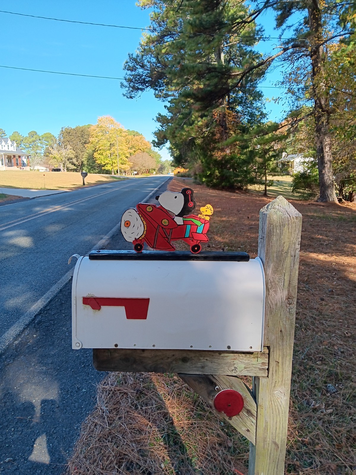 HANDMADE SNOOPY RED BARON MAILBOX TOPPER