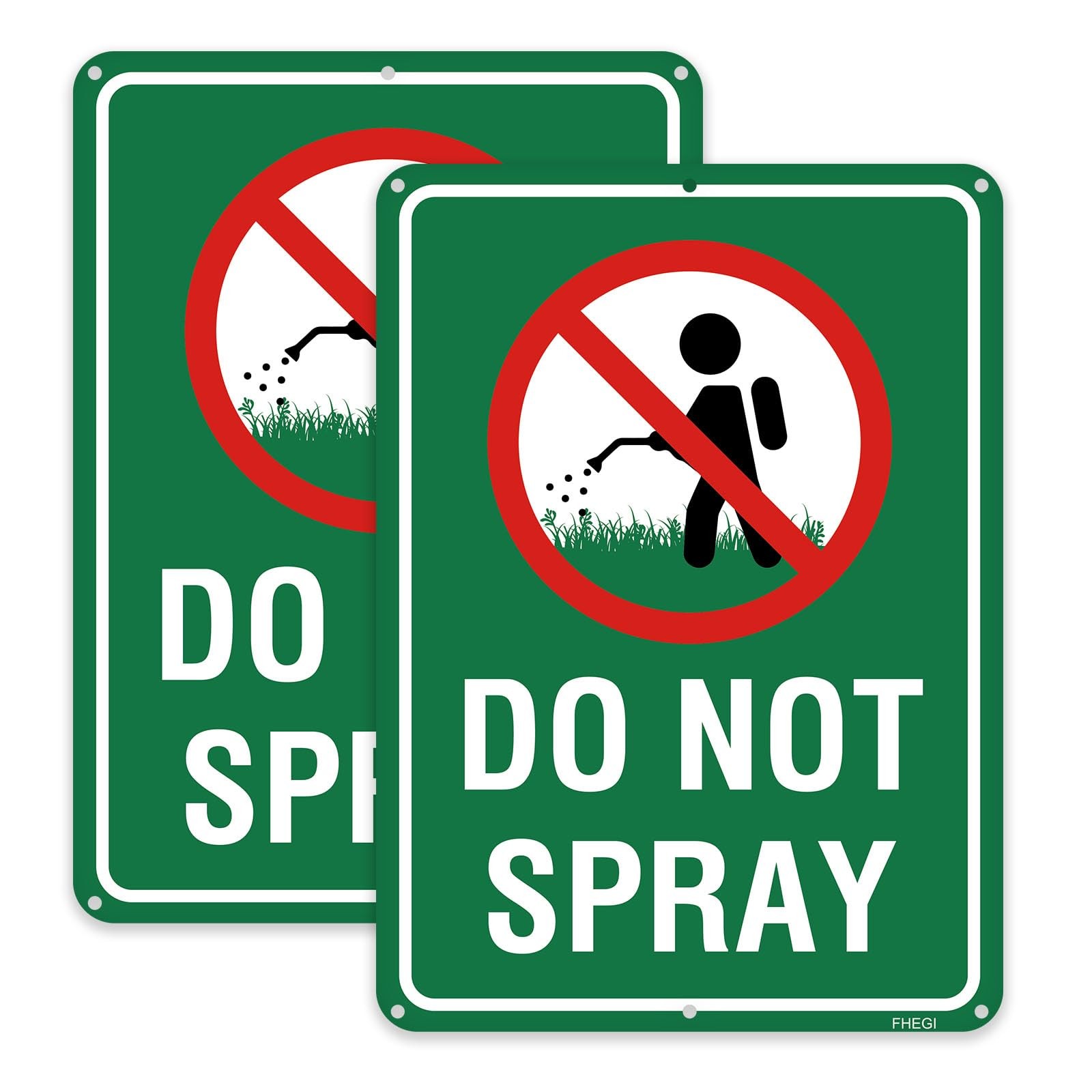 2PC Do Not Spray Signs, 10″x7″ No Spray Pesticide Sign,Reflective Rust Free A…