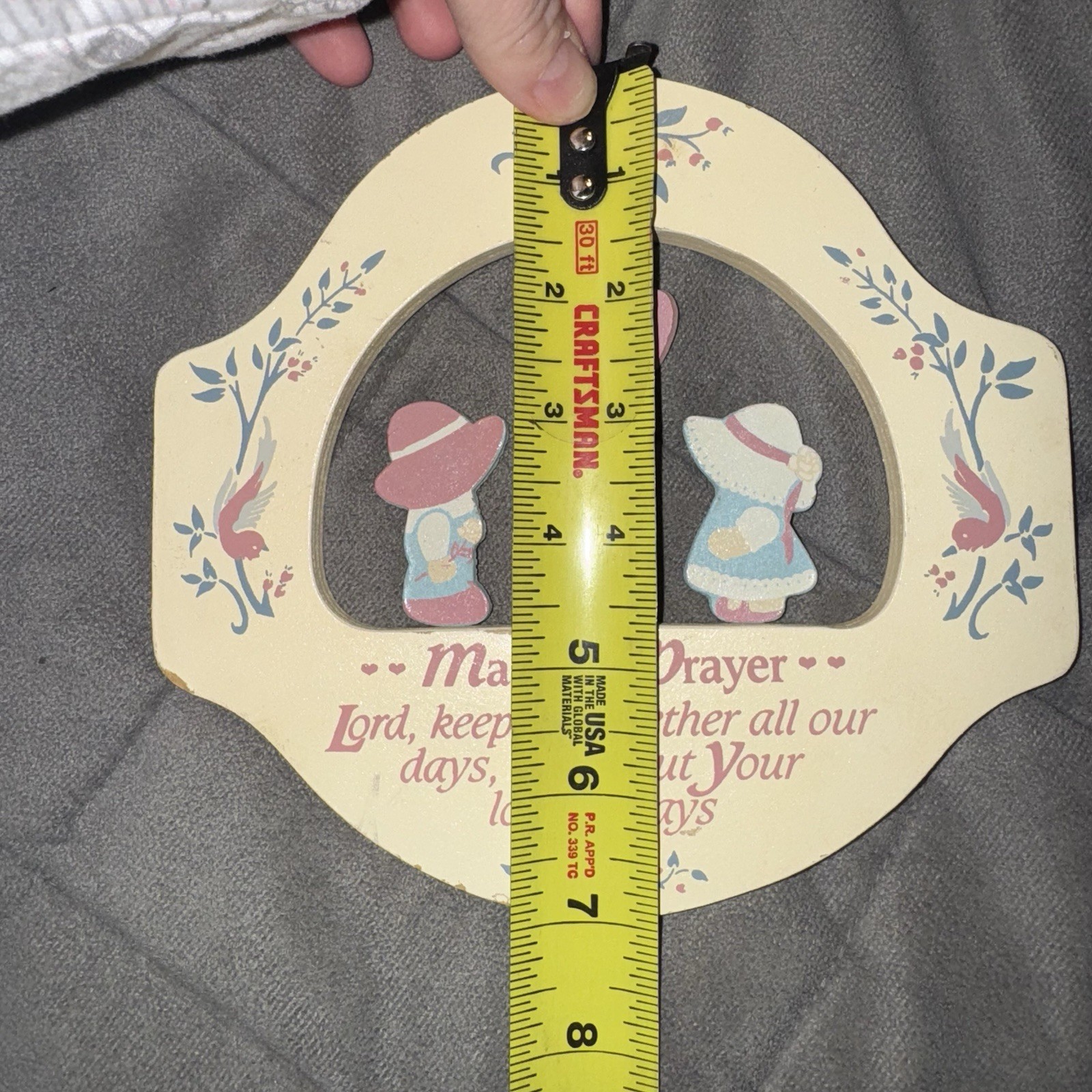 Vintage Folk Art DEXSA Marriage Prayer Country Boy & Girl Sun bonnet Sue & Sam