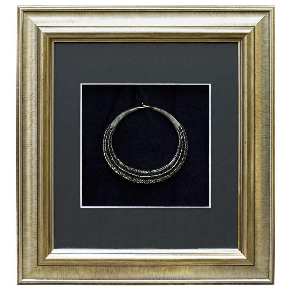 US Seller – Miao Chinese Traditional Jewelry Chain Necklace Shadow Box