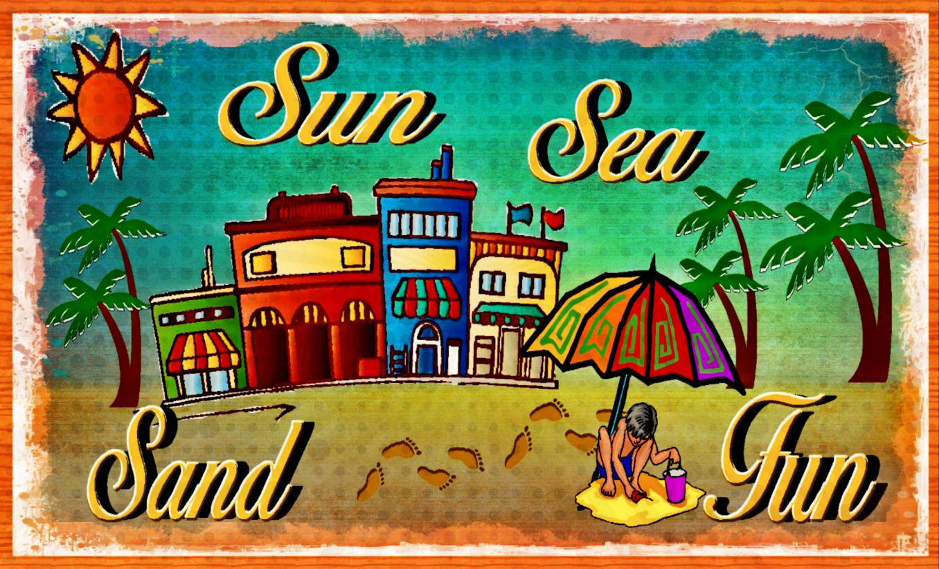 *SUN SEA* MADE IN HAWAII! METAL SIGN 8X12 WELCOME ALOHA LUAU WAIKIKI MAUI KONA